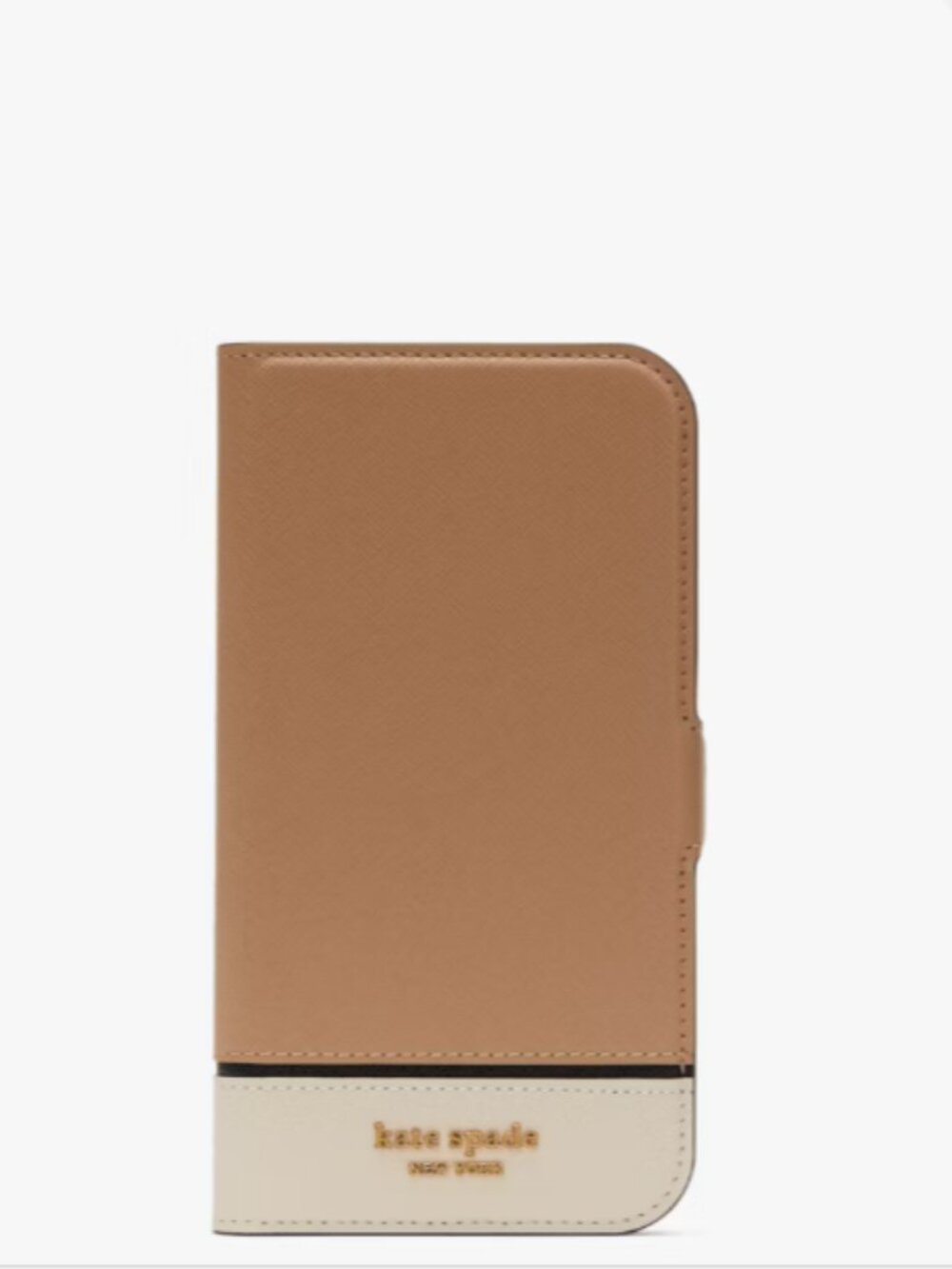 Kate Spade Morgan Colorblock iPhone 14 Pro Max Magnetic Wrap Folio Case